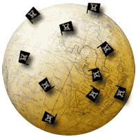 G�olocalisation des moussaillons sur www.pirates-corsaires.com