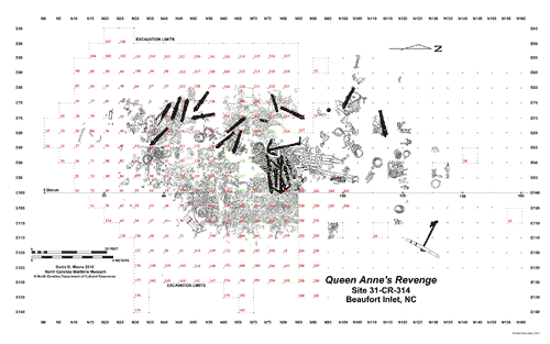 Le site de l'pave du Queen Anne's Revenge