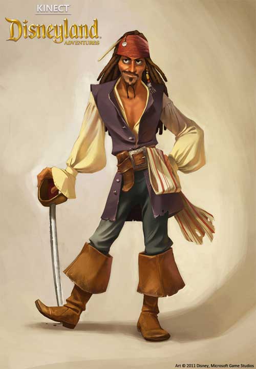 Kinect Disneyland Adventures - Disney Artwork de pirates dans le monde des jeux vidéos & jeux de société