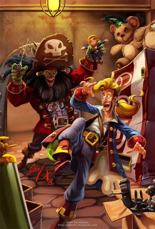 LeChuck, Monkey Island - Glen Fernandez Artwork de pirates dans le monde des jeux vidéos & jeux de société