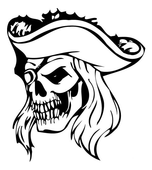 Coloriage Pavillons pirates et corsaires - Coloriages Gratuits à