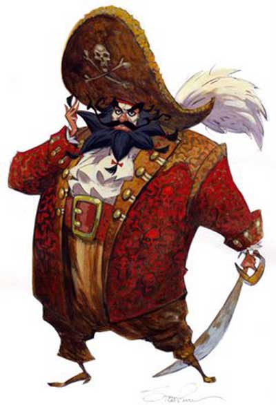 Concerpt Art LeChuck, par Steve Purcell Monkey Island