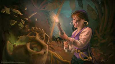 Elaine Marley par Daniel Brewer Monkey Island