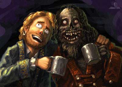 Guybrush & LeChuck saouls par Dan Lee Monkey Island