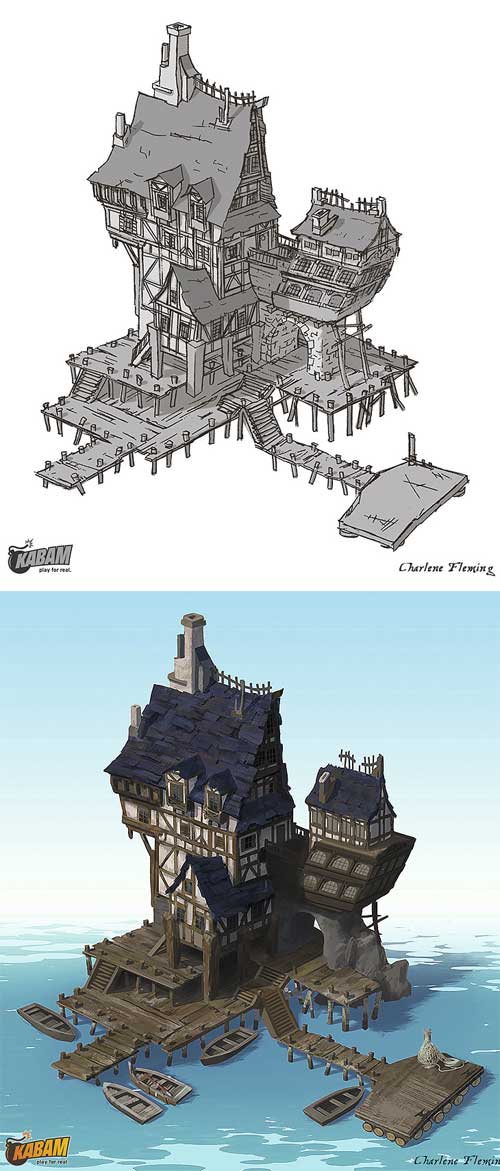 The Guild Hall, Charlene Fleming Les maisons & les de pirates