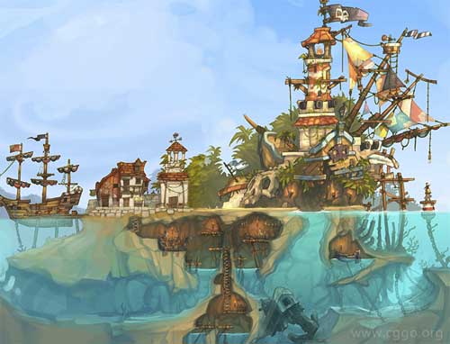 Monkey Quest, Eric Bellefeuille Les maisons & les de pirates