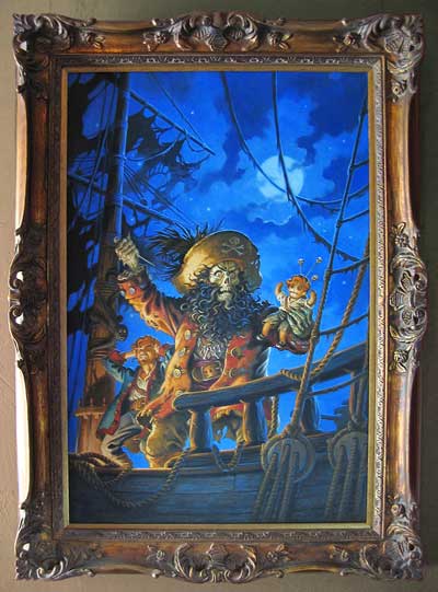 Peinture originale de Monkey Island 2 LeChuck's Revenge, par Steve Purcell Monkey Island