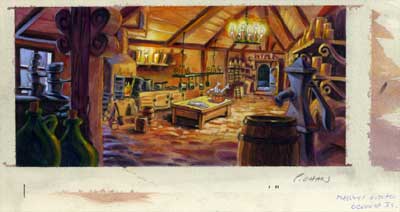 La cuisine de Eleine dans L'le de Booty Monkey Island