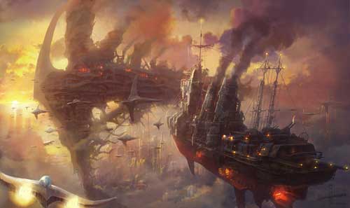 Battleship steampunk par Min Seub Jung - Steampunk pirates