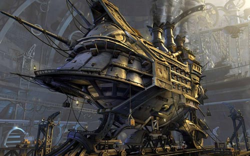 Chantier naval - Steampunk pirates