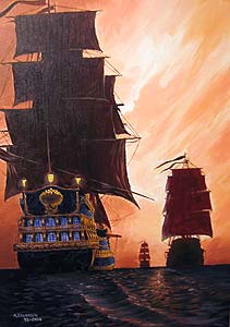 'Les Galions de l'Armada' par Alain Decayeux