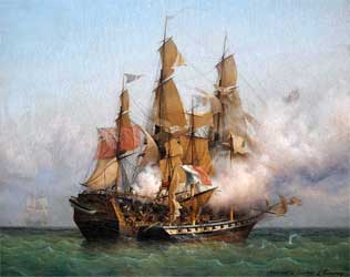 Bataille navale entre corsaires