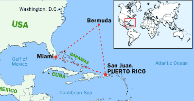 les bermudes carte du monde