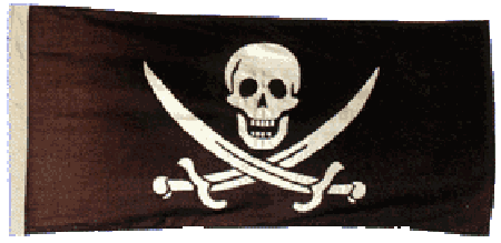 Drapeau Pirate En Mer