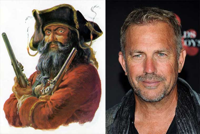 Kevin Costner est Barbe Noire