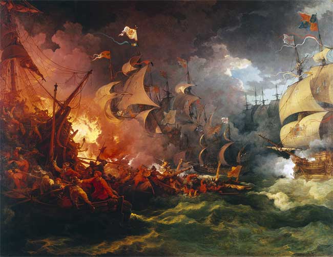 Les hommes et la mer - ici, l'invincible Armada espagnole