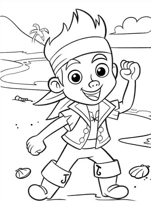 Jake le pirate  colorier - Coloriages de pirates  imprimer