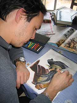 Ebauche de Barbe-Noire au crayon  ppier