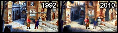 The Secret of Monkey Island 2, avant (1992) et aprs (2010)
