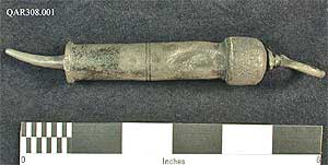 Seringue urtrale, rcupre dans le navire de Barbe Noire