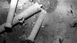 Canons en bronze de l'pave du San Jos