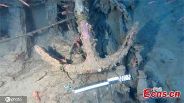 Ancre de l'pave du Santo Spirito e Santa Maria di Loreto  Camogli, Italie