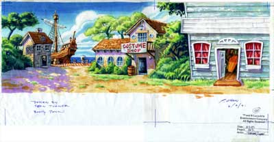 L'île de Booty - Booty island, par Peter Chan et Sean Turner Monkey Island