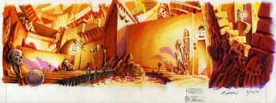 Entrée de la forteresse du pirate LeChuck Monkey Island