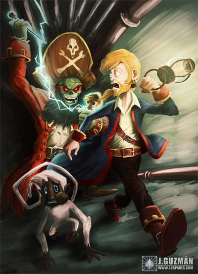 Fan Art par Jonathan Guzmán Monkey Island
