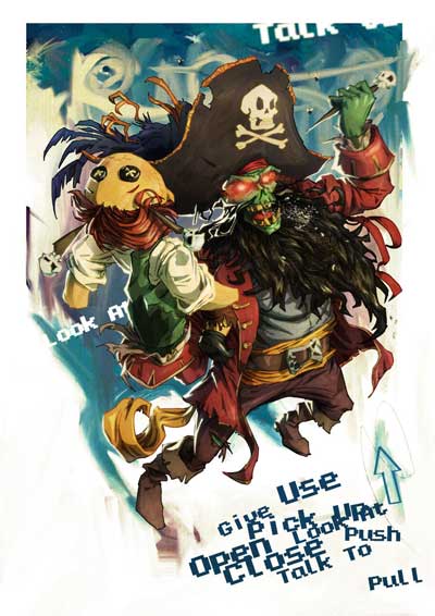 Digital painting Monkey Island 2: LeChucks Revenge Special Edition Monkey Island