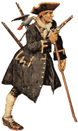Les questions que tout le monde se pose à propos des pirates et corsaires - (image : Long John Silver dans L'île au Trésor - 1883)